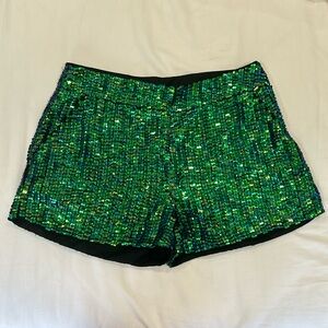 (NEW w/ defects) Topshop Sequin Shorts w/ pockets SIZE US 10